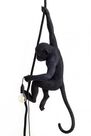 Seletti - Monkey Lamp With Rope Black Outdoor Seletti - Monkey Lamp With Rope Black Outdoor