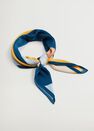 Mango - Lt-pastel blue Printed pleated scarf Mango - Lt-pastel blue Printed pleated scarf