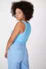 Urban Outfitters - LT Blue UO Josie Ribbed V-Neck Vest, Women Urban Outfitters - LT Blue UO Josie Ribbed V-Neck Vest, Women