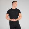 DOMYOS - Medium Weight Training Chest Day T-Shirt, Midnight Indigo DOMYOS - Medium Weight Training Chest Day T-Shirt, Midnight Indigo