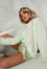 Missguided - Mint Missguided Ribbon Knit Boxy Hoodie Missguided - Mint Missguided Ribbon Knit Boxy Hoodie