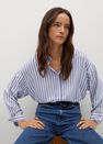 Mango - medium blue Printed flowy shirt Mango - medium blue Printed flowy shirt