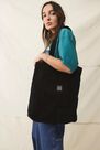 Urban Outfitters - Black UO Corduroy Pocket Tote Bag Urban Outfitters - Black UO Corduroy Pocket Tote Bag