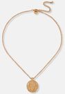 Missguided - Gold Look Butterfly Coin Pendant Necklace, Women Missguided - Gold Look Butterfly Coin Pendant Necklace, Women