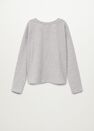 Mango - medium grey Embossed long-sleeved t-shirt Mango - medium grey Embossed long-sleeved t-shirt