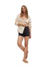 Mango - Open Grey Mini Shorts With Frayed Hem, Women Mango - Open Grey Mini Shorts With Frayed Hem, Women