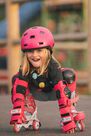 OXELO - Basic Kids' 3-Pieces Protective Gear for Skates/Skateboard/Scooter -Pink, XS OXELO - Basic Kids' 3-Pieces Protective Gear for Skates/Skateboard/Scooter -Pink, XS
