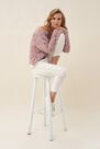 Salsa Jeans - Pink Knitted sweater with detail Salsa Jeans - Pink Knitted sweater with detail