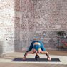 DOMYOS - Extra Large Seamless Long Dynamic Yoga Sports Bra, Dark Petrol Blue DOMYOS - Extra Large Seamless Long Dynamic Yoga Sports Bra, Dark Petrol Blue