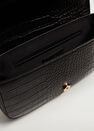 Mango - Black Croc-Effect Baguette Bag Mango - Black Croc-Effect Baguette Bag