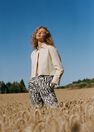 Mango - light beige Cotton pleated trousers, Women Mango - light beige Cotton pleated trousers, Women