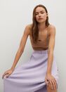 Mango - lt-pastel purple Pleated skirt with belt Mango - lt-pastel purple Pleated skirt with belt