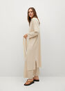 Mango - light beige Knitted cardigan with belt Mango - light beige Knitted cardigan with belt