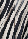 Mango - black Striped flared dress, Women Mango - black Striped flared dress, Women