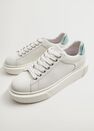 Mango - White Platform lace-up sneakers Mango - White Platform lace-up sneakers