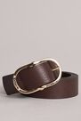 Salsa Jeans - Brown Leather belt with gem buckle Salsa Jeans - Brown Leather belt with gem buckle