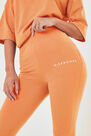 Missguided - Orange Missguided Deep Waistband Leggings Missguided - Orange Missguided Deep Waistband Leggings