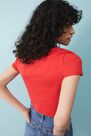 Urban Outfitters - Red Iets Frans'.. Short-Sleeved Varsity Cardigan Urban Outfitters - Red Iets Frans'.. Short-Sleeved Varsity Cardigan