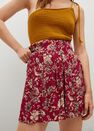 Mango - red Printed flowy shorts, Women Mango - red Printed flowy shorts, Women