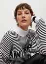 Mango - Medium blue Striped cotton-blend sweater Mango - Medium blue Striped cotton-blend sweater
