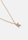 Missguided - Gold Look Pave K Initial Pendant Necklace, Women Missguided - Gold Look Pave K Initial Pendant Necklace, Women