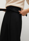 Mango - black Belt palazzo trousers Mango - black Belt palazzo trousers