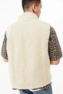 Urban Outfitters - Creme UO Nomad Ecru Teddy Gilet, Men Urban Outfitters - Creme UO Nomad Ecru Teddy Gilet, Men
