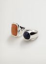 Mango - silver Stone ring set Mango - silver Stone ring set