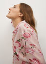 Mango - lt-pastel pink Oriental print shirt Mango - lt-pastel pink Oriental print shirt
