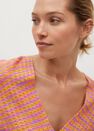 Mango - Orange Combined Knitted Dress With Slit, Women Mango - Orange Combined Knitted Dress With Slit, Women