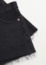 Mango - Open Grey Mini Shorts With Frayed Hem, Women Mango - Open Grey Mini Shorts With Frayed Hem, Women