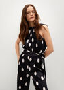 Mango - black Polka-dot belt jumpsuit Mango - black Polka-dot belt jumpsuit