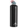 QUECHUA - 500 aluminum 1.5 litre hiking flask with quick-open cap - black, Unique Size QUECHUA - 500 aluminum 1.5 litre hiking flask with quick-open cap - black, Unique Size