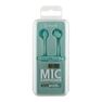 MUVIT - Muvit M1C 3.5mm Rubber Finish Turquoise In-Ear Earphones with Mic MUVIT - Muvit M1C 3.5mm Rubber Finish Turquoise In-Ear Earphones with Mic