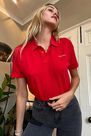 Urban Outfitters - RED iets frans... Cropped Pique Polo Shirt Urban Outfitters - RED iets frans... Cropped Pique Polo Shirt