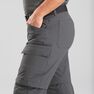 FORCLAZ - W30 L33 Men's trekking convertible travel trousers - TRAVEL 500 CONVERT, Carbon Grey FORCLAZ - W30 L33 Men's trekking convertible travel trousers - TRAVEL 500 CONVERT, Carbon Grey