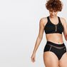 KALENJI - XL CD Power Zip Crop Top - Navy, Black KALENJI - XL CD Power Zip Crop Top - Navy, Black