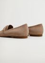 Mango - medium brown Leather penny loafers, Women Mango - medium brown Leather penny loafers, Women