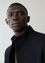 Mango - black Tailored wool-blend overcoat Mango - black Tailored wool-blend overcoat
