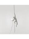 Seletti - Monkey Lamp Hanging With Rope White Indoor Seletti - Monkey Lamp Hanging With Rope White Indoor