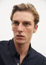 Mango - navy Slim fit modal cotton shirt Mango - navy Slim fit modal cotton shirt