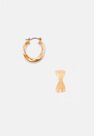 Missguided - Gold Gold Look Overlay Hoop Earrings Missguided - Gold Gold Look Overlay Hoop Earrings