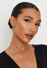 Missguided - Gold Gold Look Stud And Diamante Drop Hoop Earrings 3 Pack Missguided - Gold Gold Look Stud And Diamante Drop Hoop Earrings 3 Pack