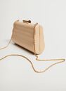 Mango - lt-pastel pink Box clutch with chain Mango - lt-pastel pink Box clutch with chain