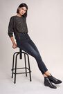 Salsa Jeans - Blue Push In Secret Glamour cropped Jeans with zips Salsa Jeans - Blue Push In Secret Glamour cropped Jeans with zips