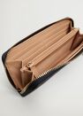 Mango - black Zip saffiano-effect wallet, Women Mango - black Zip saffiano-effect wallet, Women