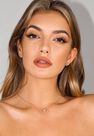 Missguided - Gold Look Diamante Heart Stud Earrings And Necklace Gift Set Missguided - Gold Look Diamante Heart Stud Earrings And Necklace Gift Set
