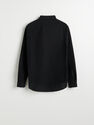 Reserved - Black Structured Cotton Shirt, Men Reserved - Black Structured Cotton Shirt, Men