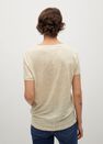 Mango - lt pastel brown 100% linen t-shirt Mango - lt pastel brown 100% linen t-shirt