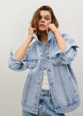 Mango - open blue Oversized denim jacket Mango - open blue Oversized denim jacket